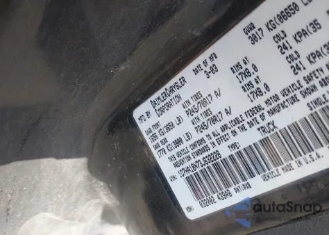 2003 Dodge Ram 1500 Slt/Laramie/St из США, поврежденный, VIN 1D7HA18N73J632228